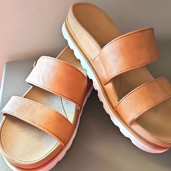 REEF HORIZON LEATHER BANDED SANDALS sz 9 - Picture 1 of 7
